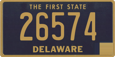 DE license plate 26574