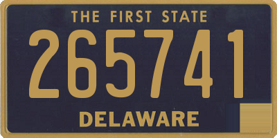 DE license plate 265741