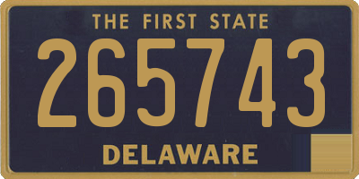 DE license plate 265743