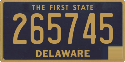 DE license plate 265745