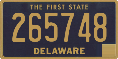 DE license plate 265748