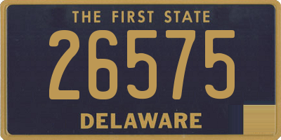 DE license plate 26575