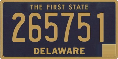 DE license plate 265751