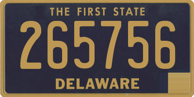 DE license plate 265756