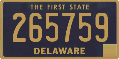 DE license plate 265759