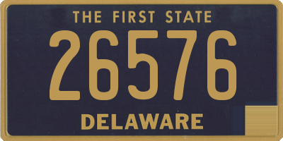 DE license plate 26576