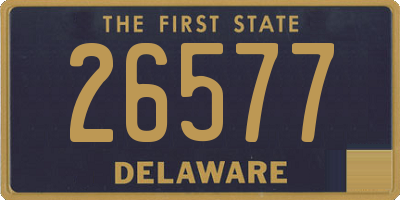 DE license plate 26577