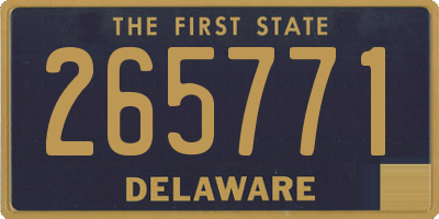 DE license plate 265771