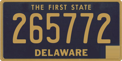 DE license plate 265772