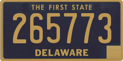 DE license plate 265773