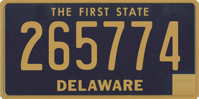 DE license plate 265774