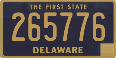 DE license plate 265776