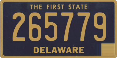 DE license plate 265779