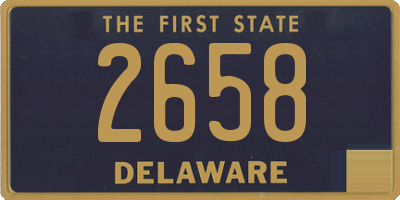 DE license plate 2658