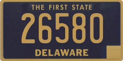 DE license plate 26580