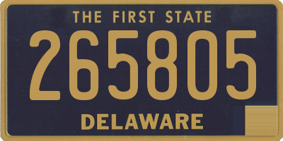 DE license plate 265805