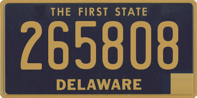 DE license plate 265808