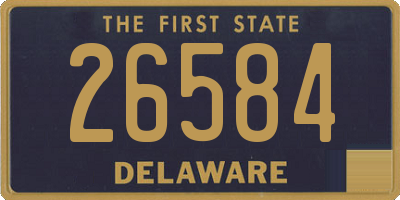 DE license plate 26584