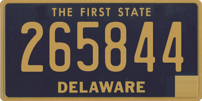DE license plate 265844