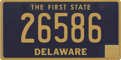 DE license plate 26586