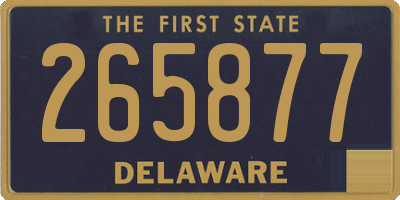 DE license plate 265877