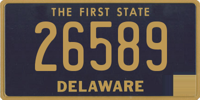 DE license plate 26589