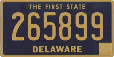 DE license plate 265899
