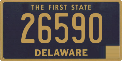 DE license plate 26590