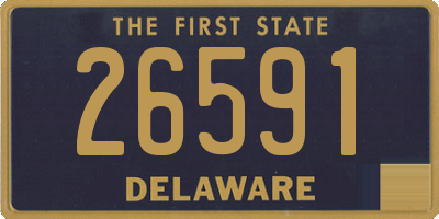 DE license plate 26591