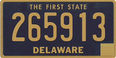 DE license plate 265913
