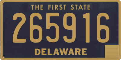 DE license plate 265916