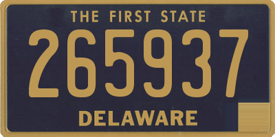DE license plate 265937
