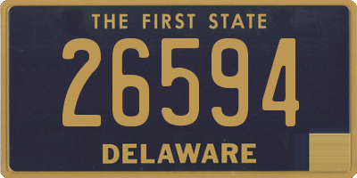 DE license plate 26594