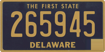 DE license plate 265945