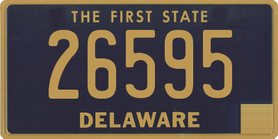 DE license plate 26595