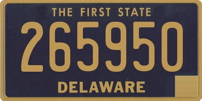 DE license plate 265950