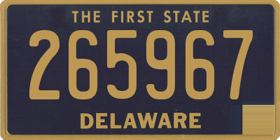 DE license plate 265967