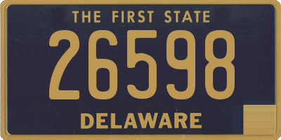 DE license plate 26598