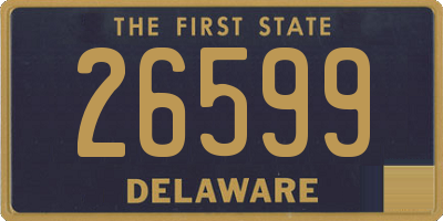 DE license plate 26599