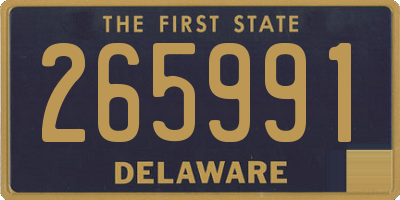DE license plate 265991