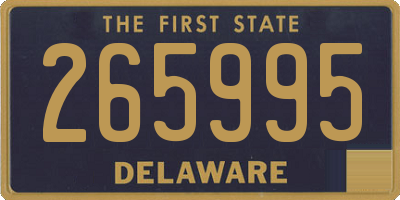 DE license plate 265995