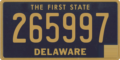 DE license plate 265997