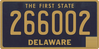 DE license plate 266002