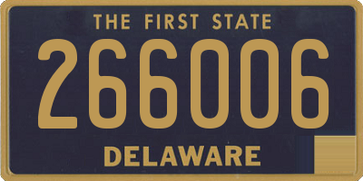 DE license plate 266006