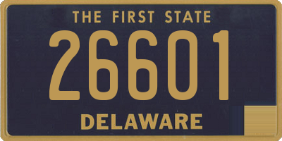 DE license plate 26601