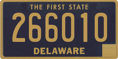 DE license plate 266010