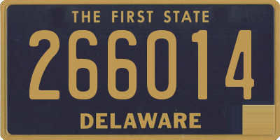 DE license plate 266014