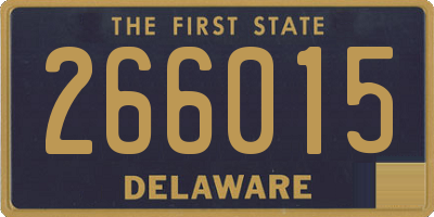 DE license plate 266015