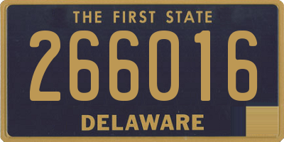 DE license plate 266016