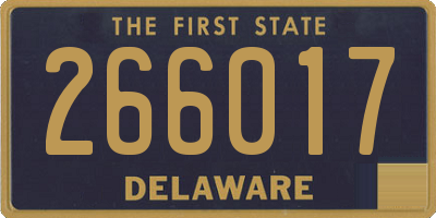 DE license plate 266017